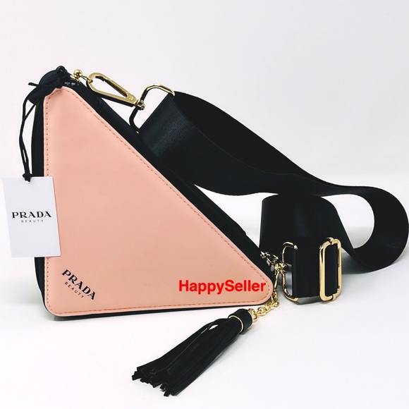 Prada Purse Triangle Pouch Converted to Crossbody Converted Adjustable Strap NEW - Picture 10 of 12